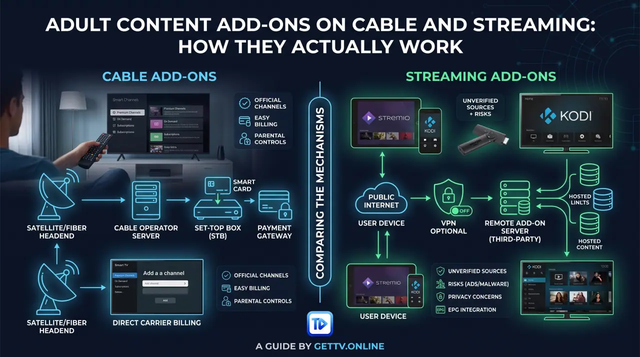 Adult Content Add-Ons on Cable and Streaming: How They Actually Work