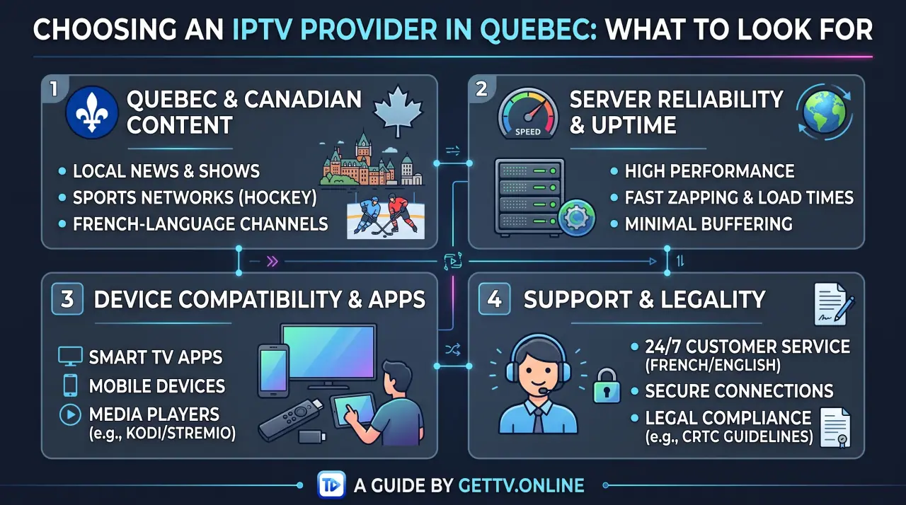 Choosing an IPTV Provider in Quebec: What to Look For