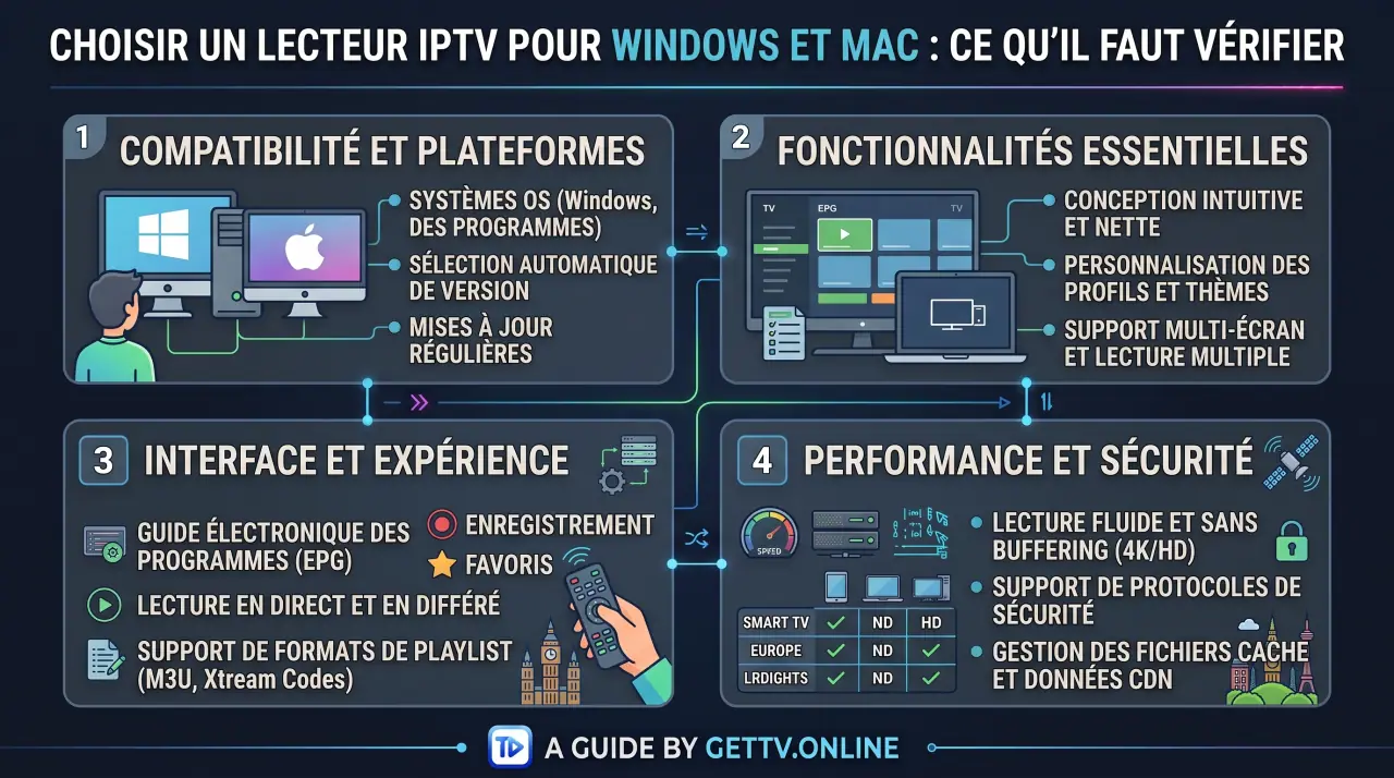 Choisir un Lecteur IPTV pour Windows et Mac : Ce qu'il Faut Vérifier